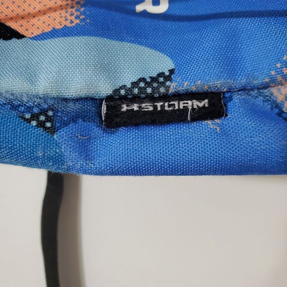 Under Armour UA Storm Hustle Backpack Blue & Peach Camo Unisex - Picture 4 of 9